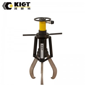 Split-type skid-resistant hydraulic gear puller